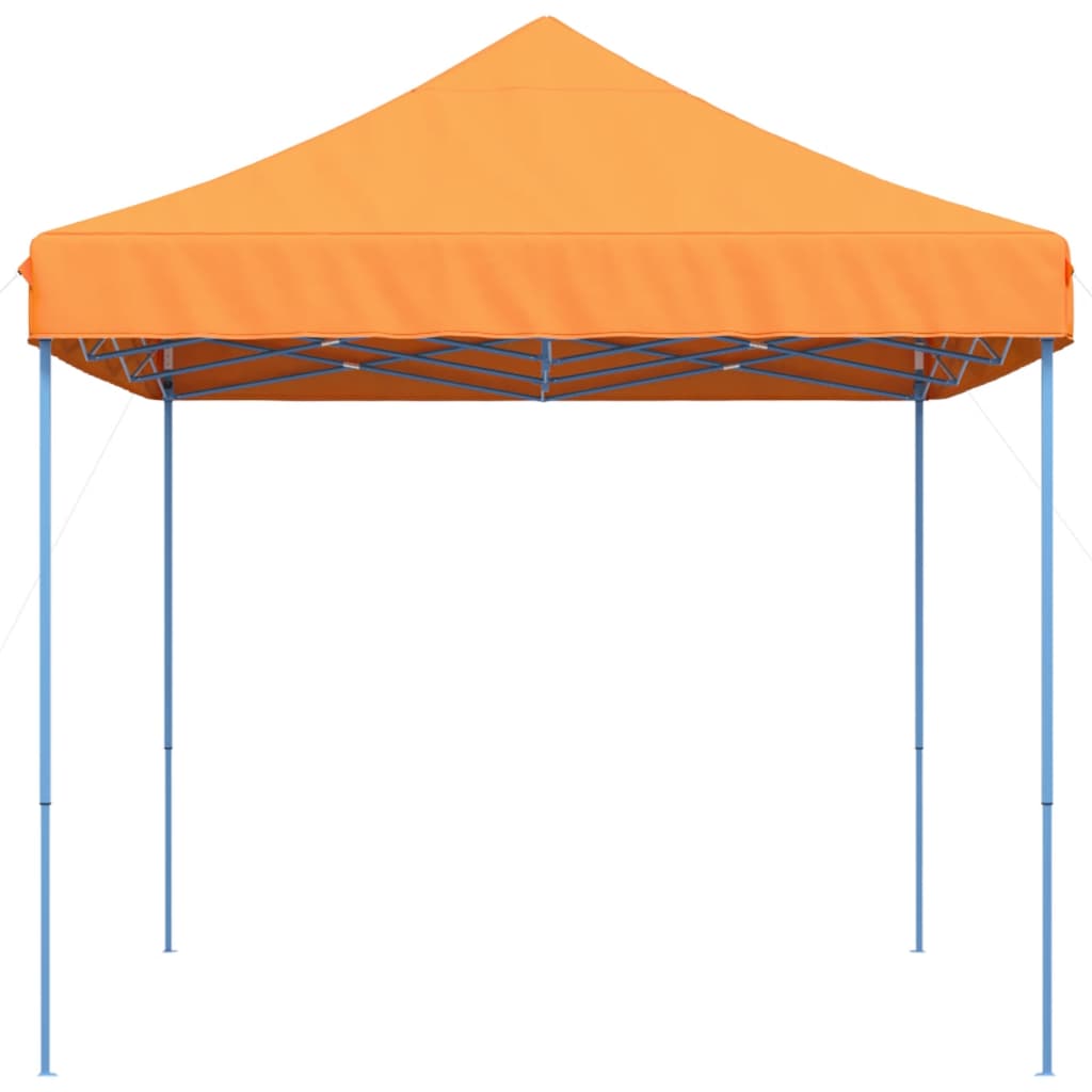 Taitettava pop-up juhlateltta oranssi 410x279x315 cm