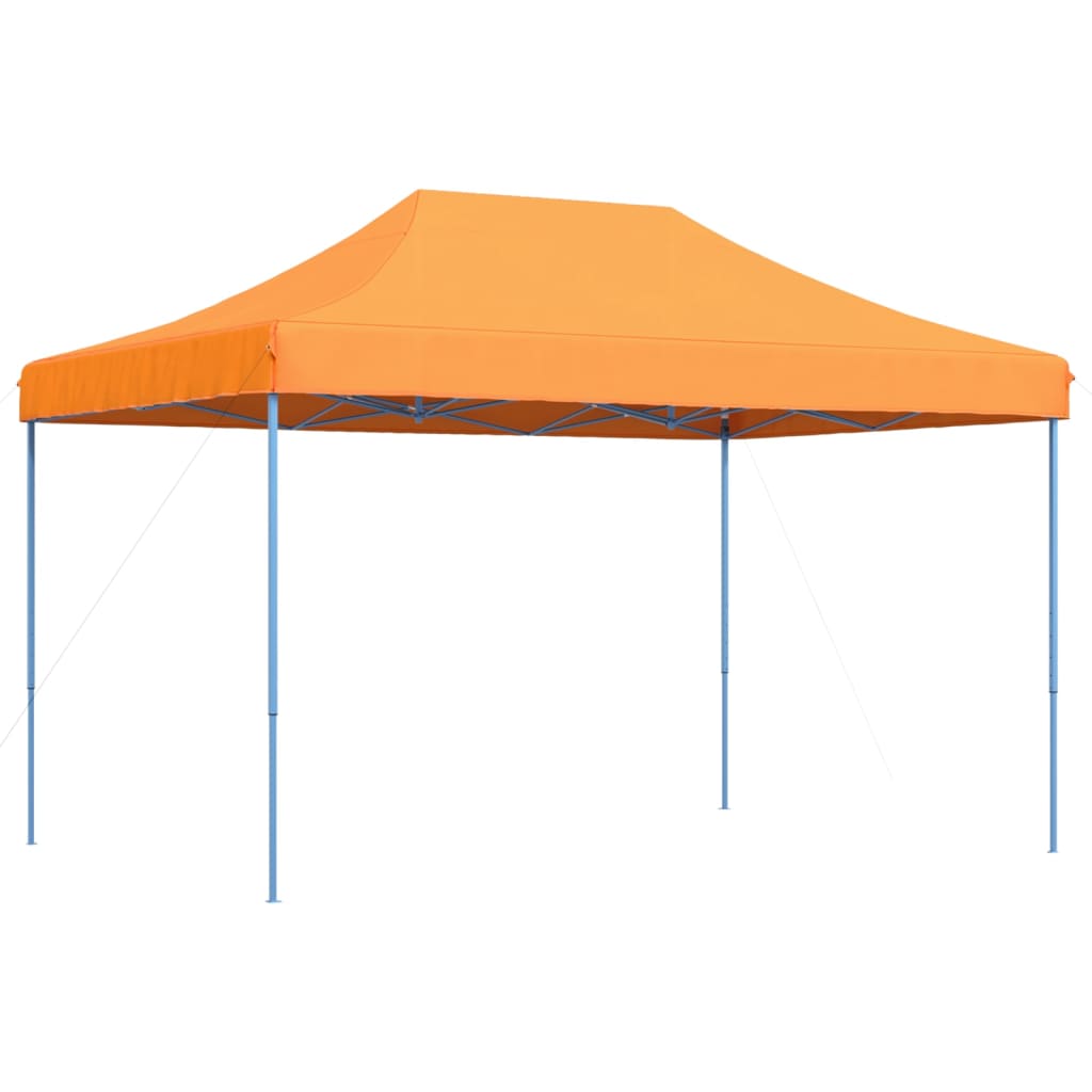 Taitettava pop-up juhlateltta oranssi 410x279x315 cm