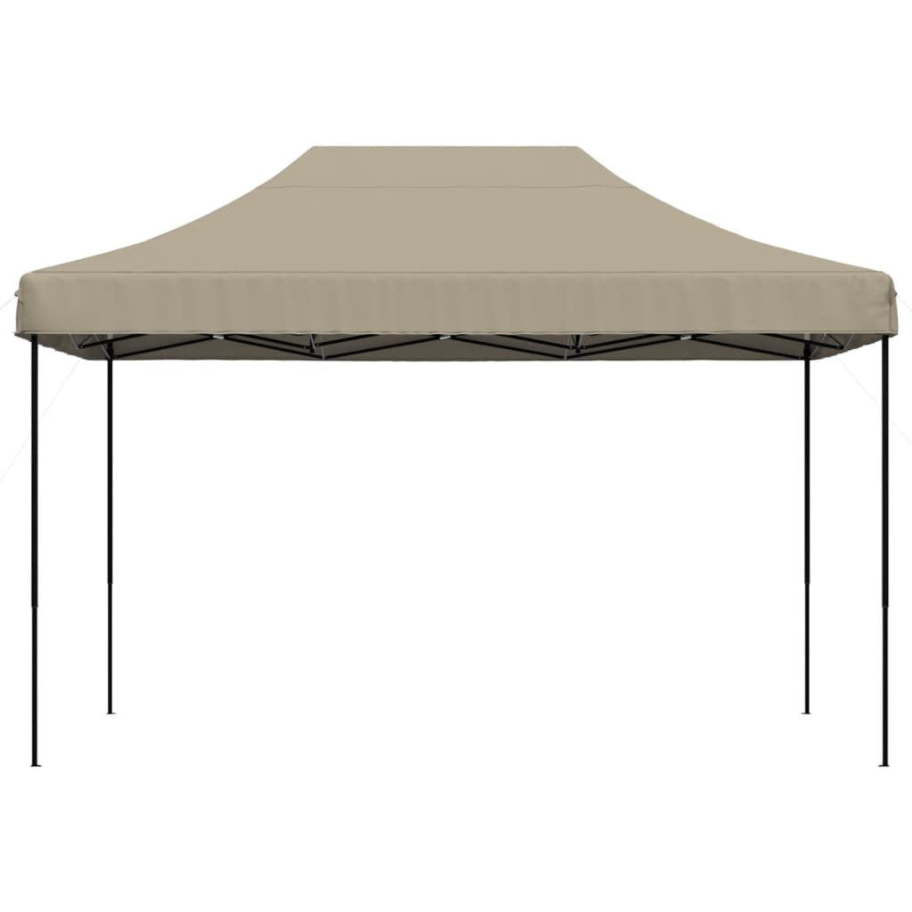 Taitettava pop-up juhlateltta taupe 410x279x315 cm