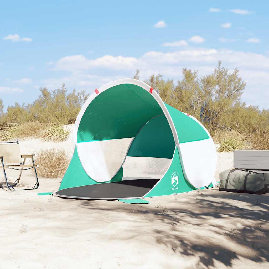 Pop-up beach tent sea green waterproof