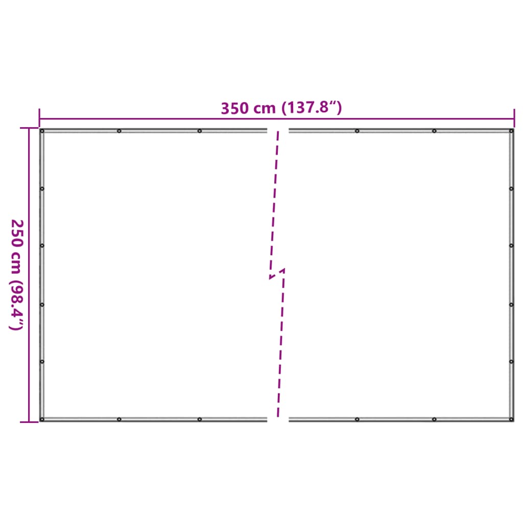 Peräkärryn verkko vihreä 2,5x3,5 m HDPE