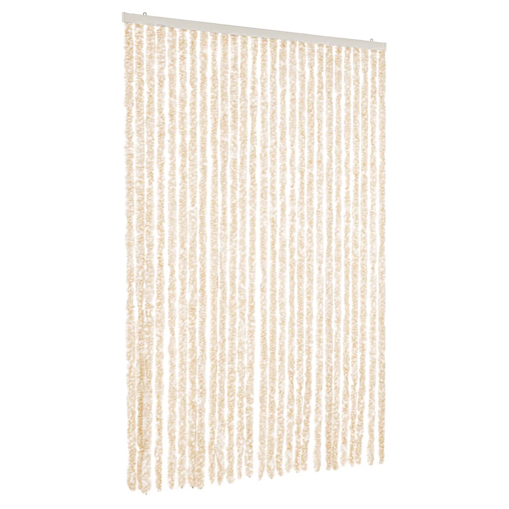 Hyönteisverho beige ja valkoinen 118x220 cm Chenille