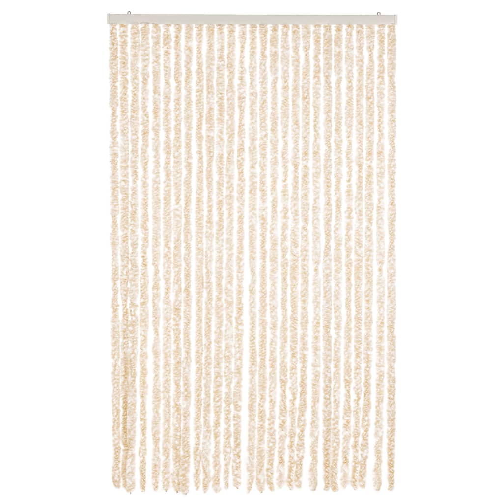 Hyönteisverho beige ja valkoinen 118x220 cm Chenille