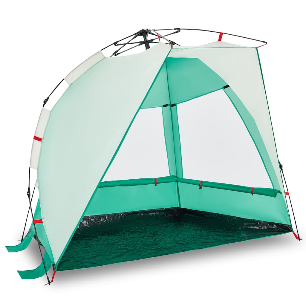 Beach tent for 2 people green quick release waterproof