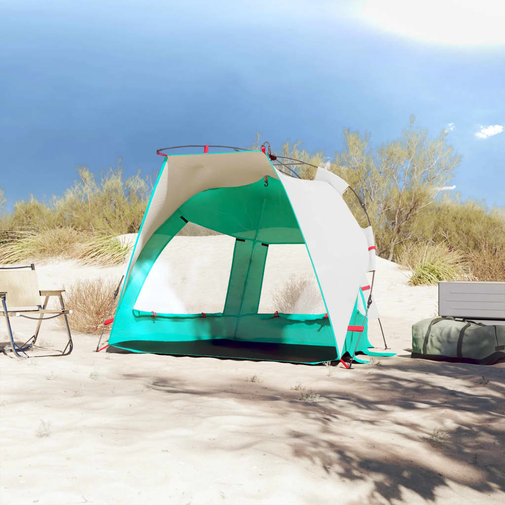 Beach tent for 2 people green quick release waterproof