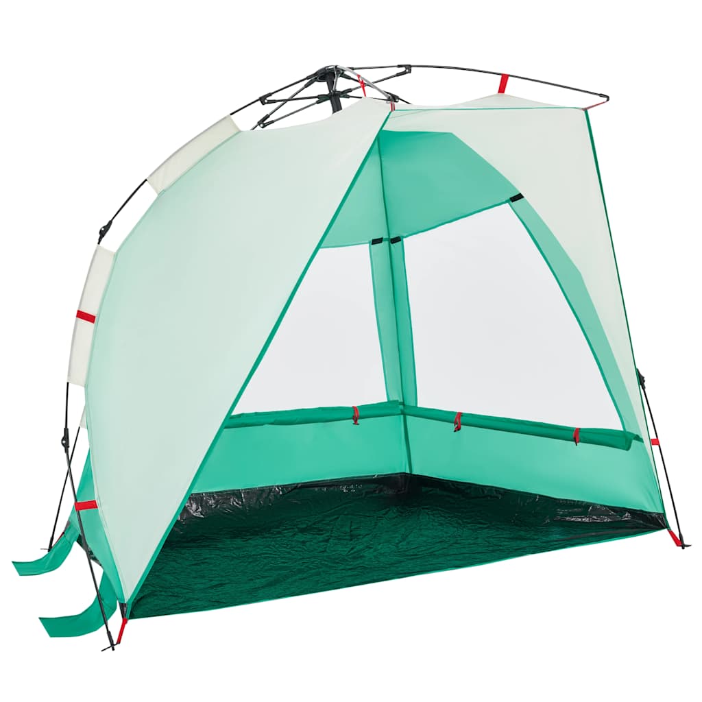 Beach tent for 2 people green quick release waterproof