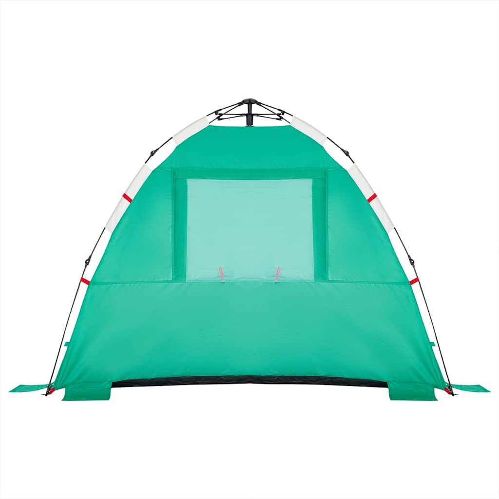 Beach tent for 3 people aqua green quick release waterproof