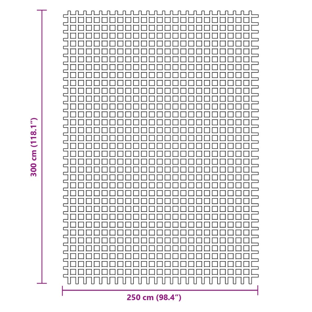 Telttamatto antrasiitti 3x2,5 m