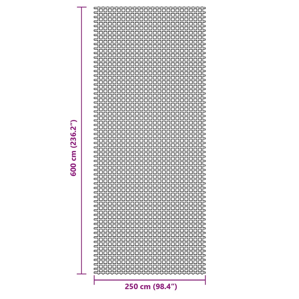 Retkeilymatto sininen 6x2,5 m