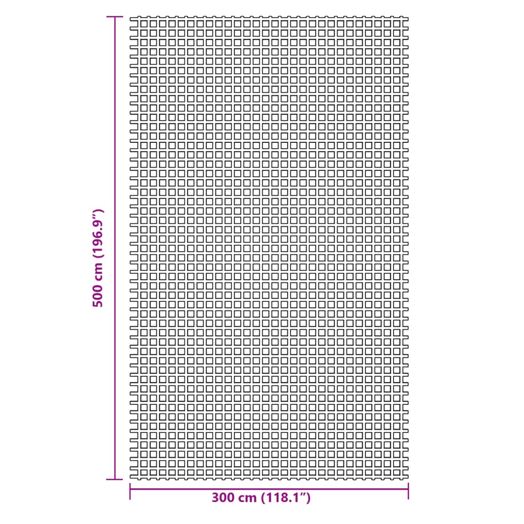 Retkeilymatto sininen 5x3 m