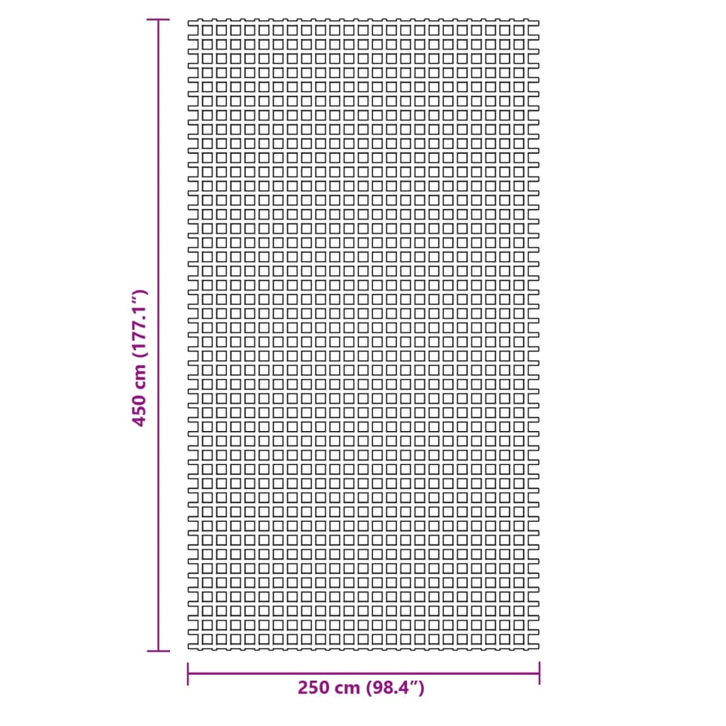 Retkeilymatto vihreä 4,5x2,5 m