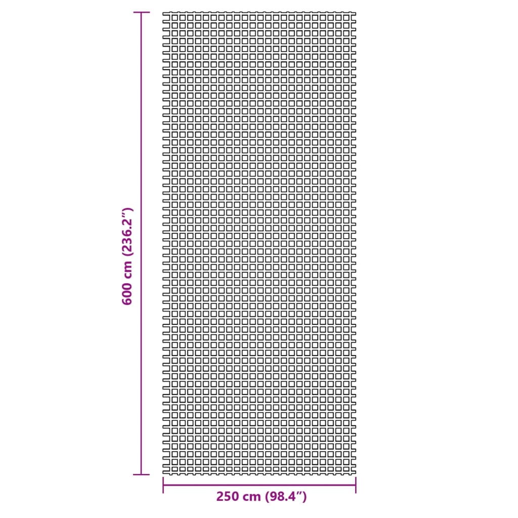 Retkeilymatto vihreä 6x2,5 m