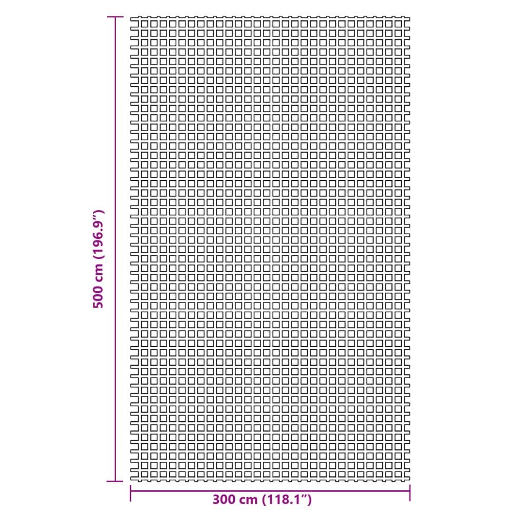 Retkeilymatto vihreä 5x3 m