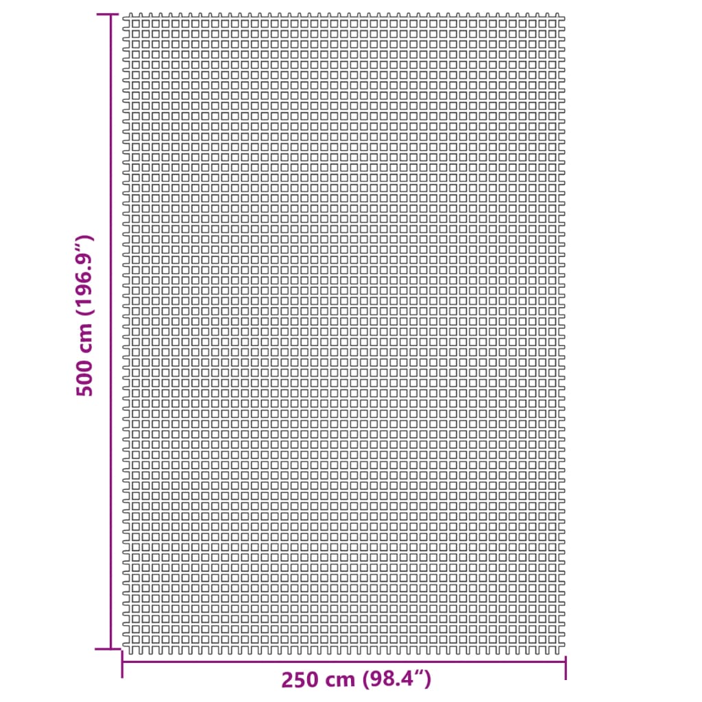 Camping mat cream 5x2.5 m