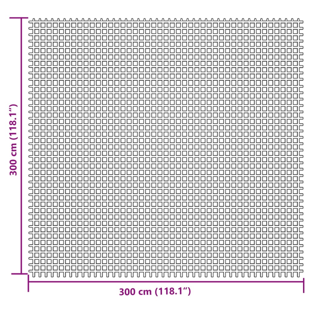 Camping mat cream 3x3 m