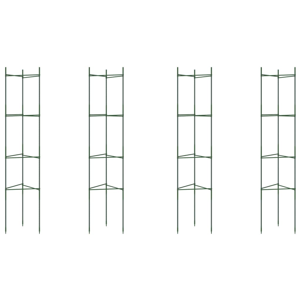 Tomaattihäkki 4 kpl 154 cm teräs ja PP