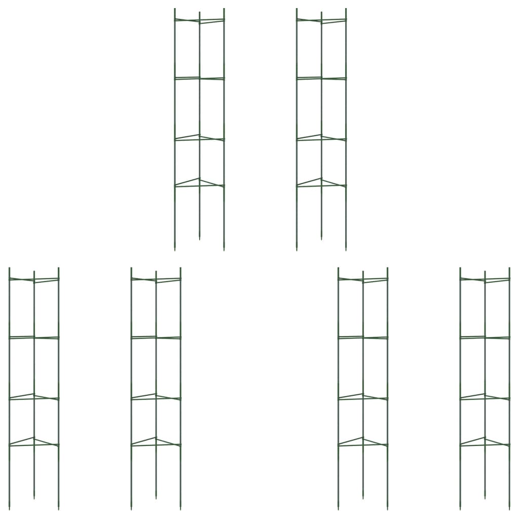 Tomaattihäkki 6 kpl 154 cm teräs ja PP