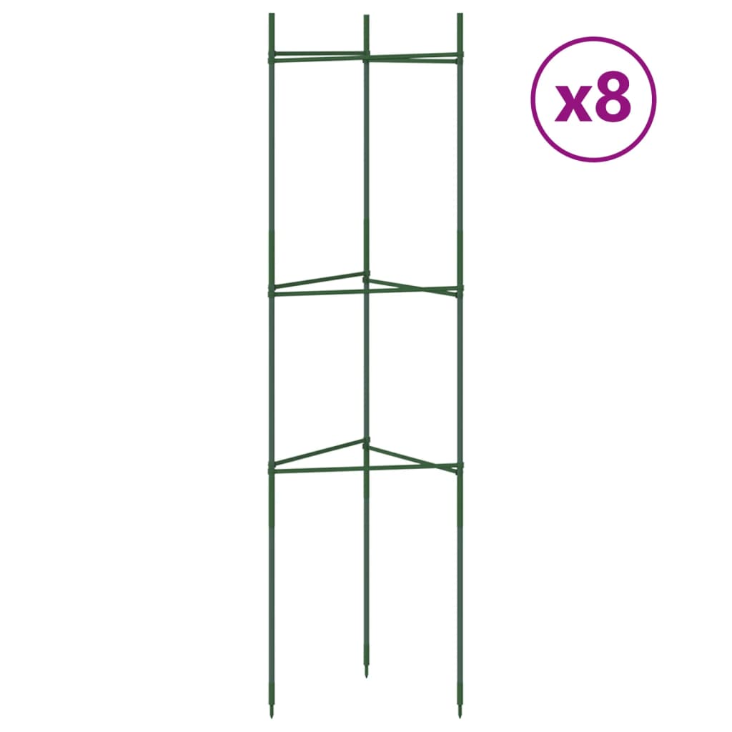 Tomaattihäkki 8 kpl 116 cm teräs ja PP