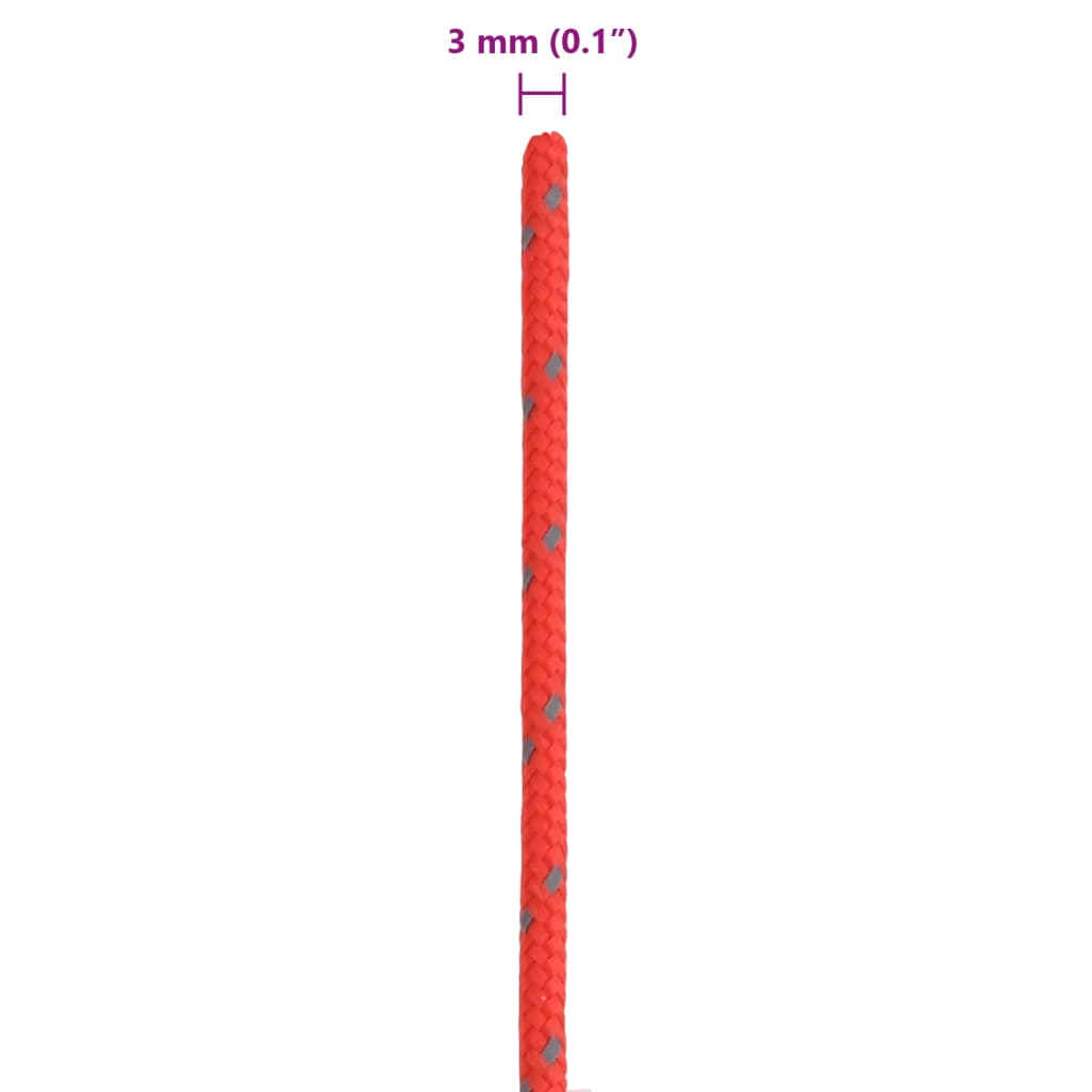 Heijastava teltan kiinnitysköysi kiristimillä 50 m 3 mm