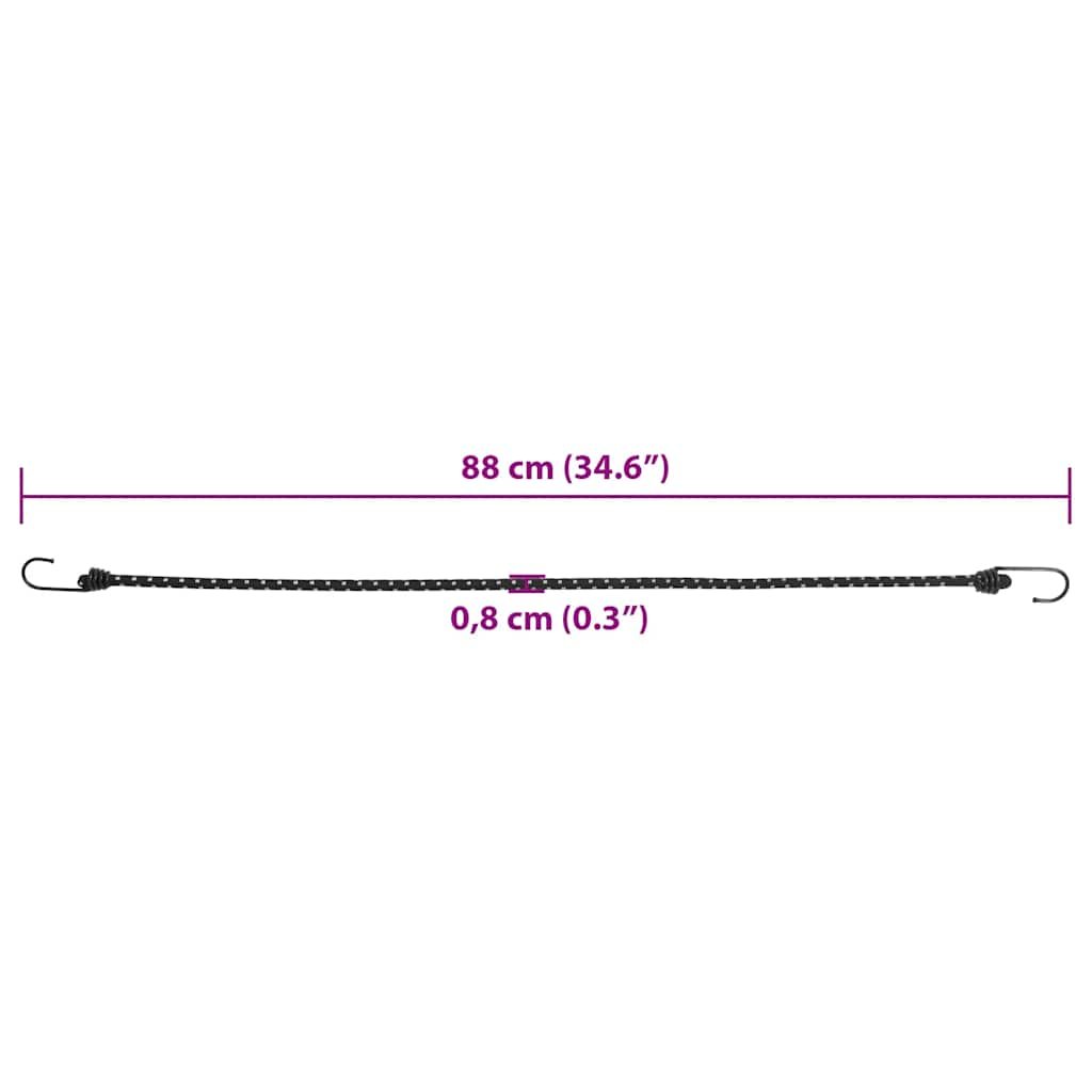 Heijastava mustekala koukuilla 25 kpl 88 cm