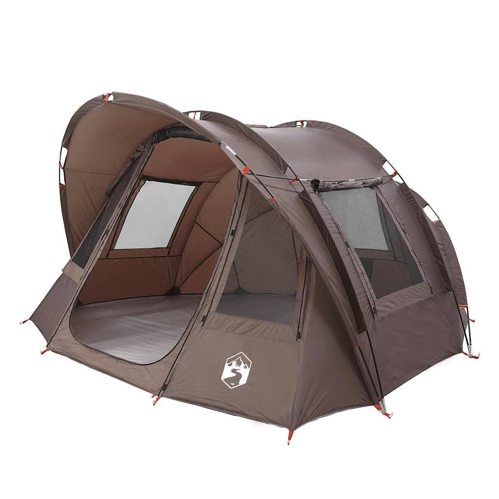 Fishing tent for 2 people brown waterproof