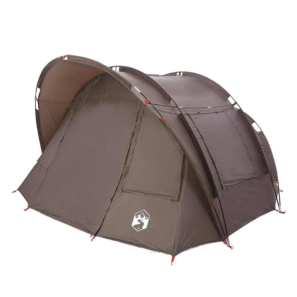 Fishing tent for 2 people brown waterproof