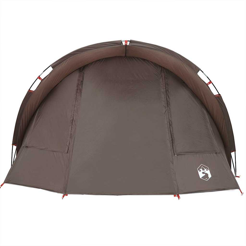 Fishing tent for 2 people brown waterproof