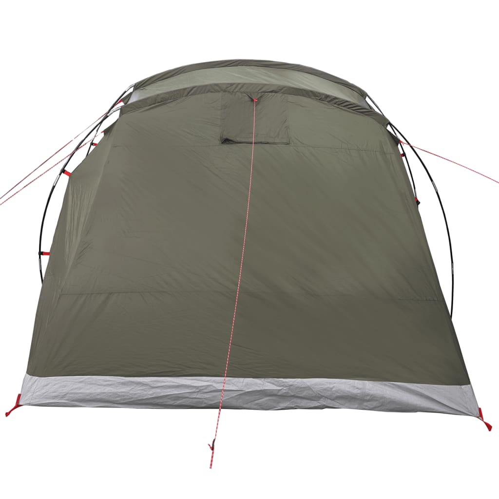 Family tent tunnel for 6 people olive green waterproof