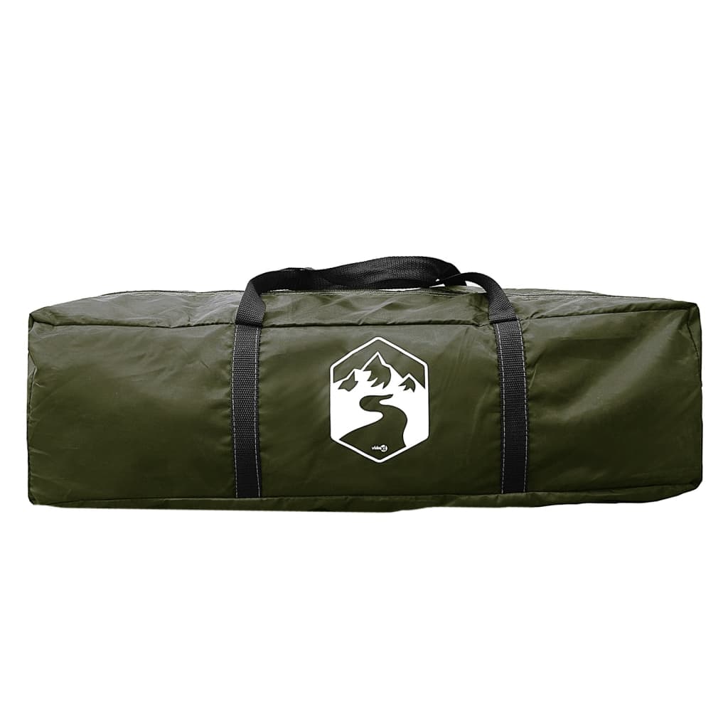 Family tent tunnel for 6 people olive green waterproof