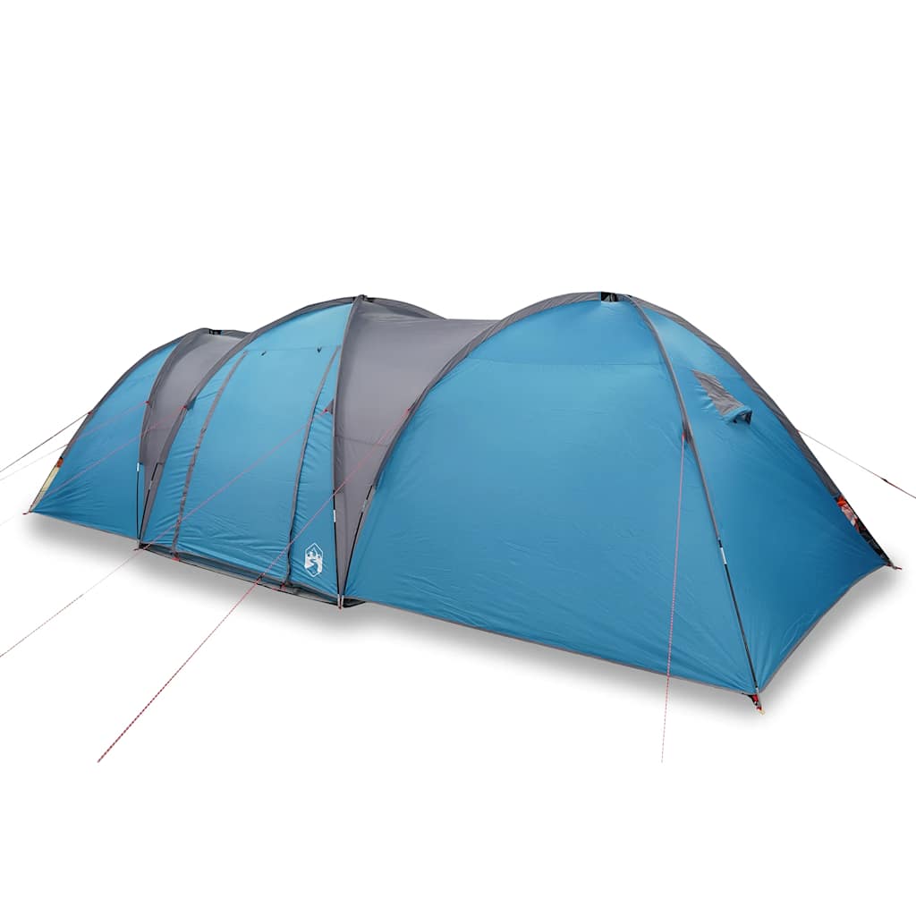 Family tent dome for 8 people blue waterproof