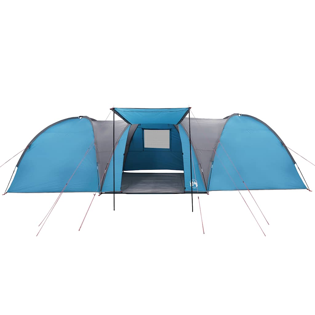 Family tent dome for 8 people blue waterproof