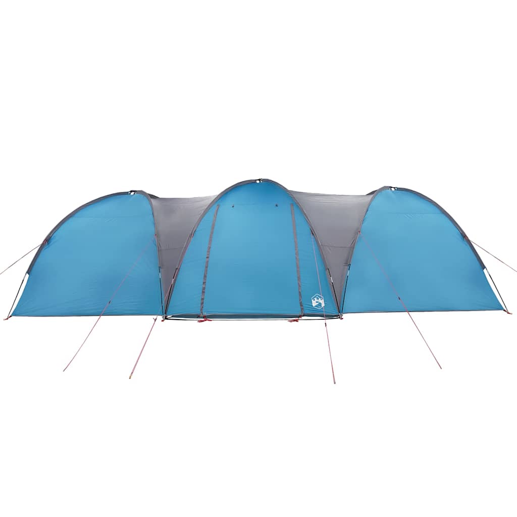 Family tent dome for 8 people blue waterproof