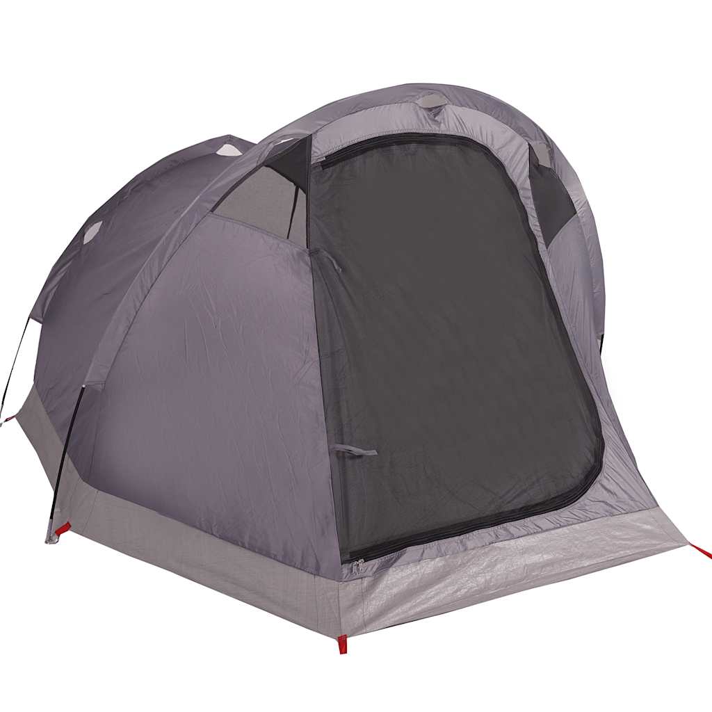 Tunnel tent for 3 people brown waterproof