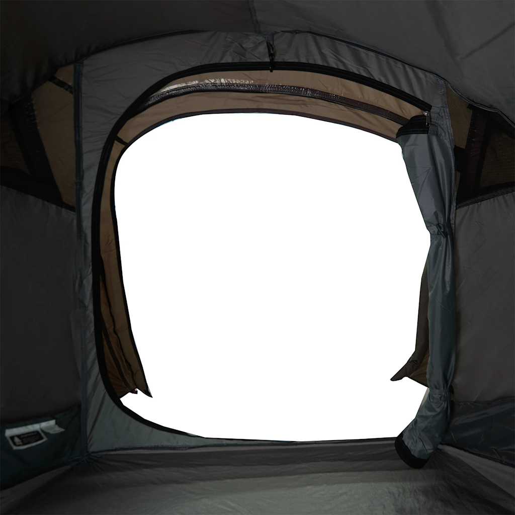 Tunnel tent for 3 people brown waterproof