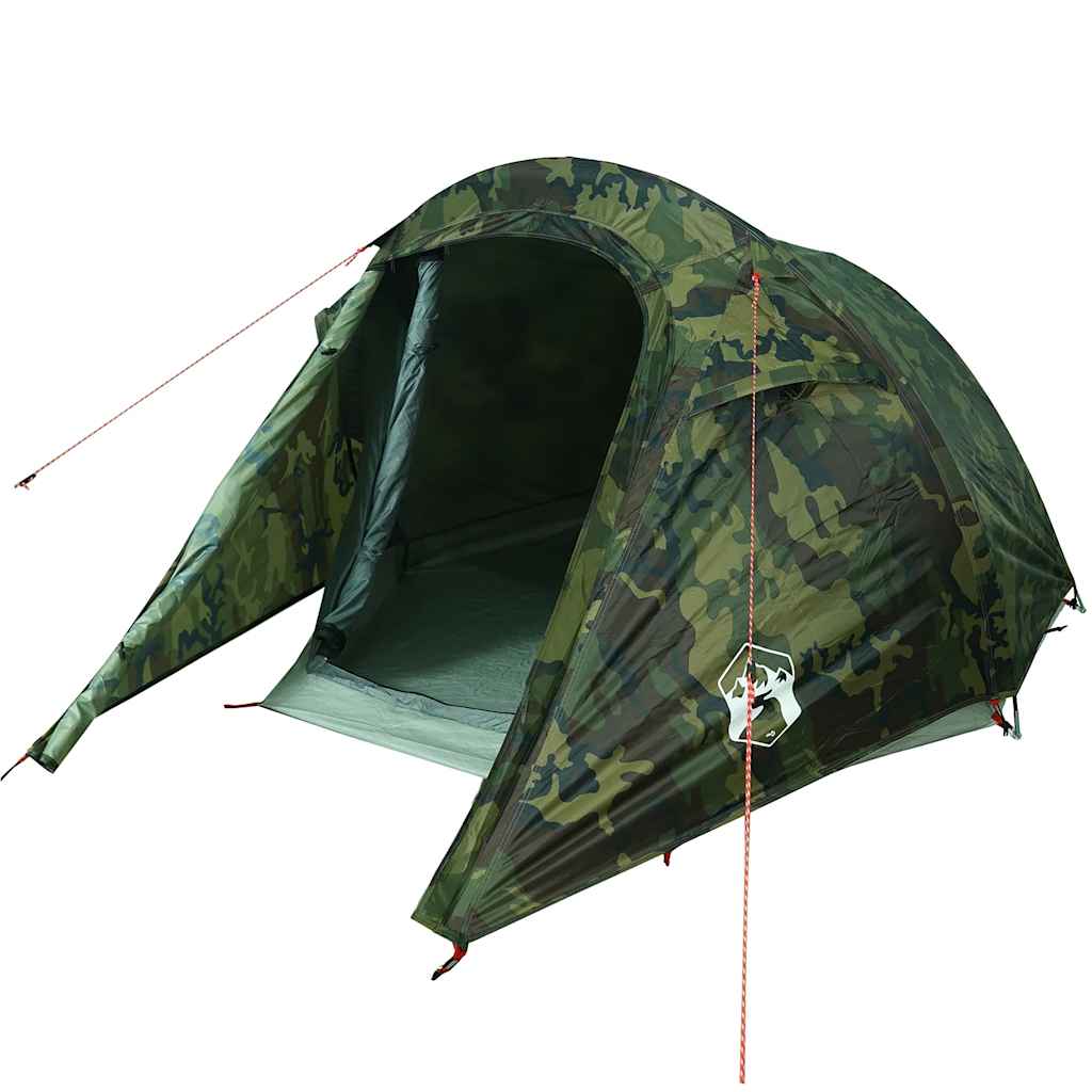 Tunnel tent for 3 people camouflage waterproof