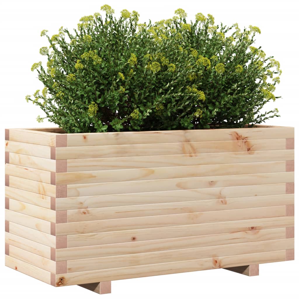 Garden flower box 90x40x49.5 cm solid pine