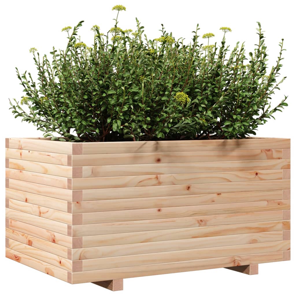 Garden flower box 90x60x49.5 cm solid pine