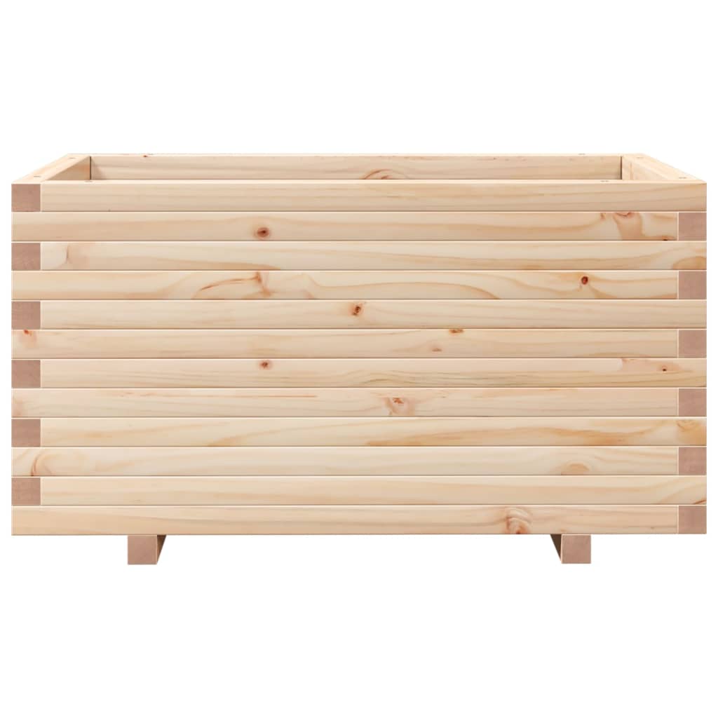 Garden flower box 90x60x49.5 cm solid pine