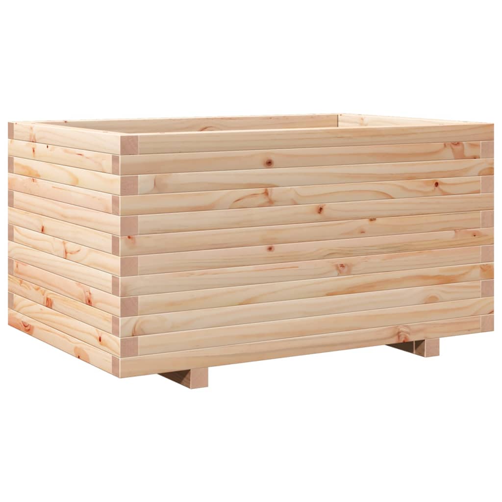 Garden flower box 90x60x49.5 cm solid pine