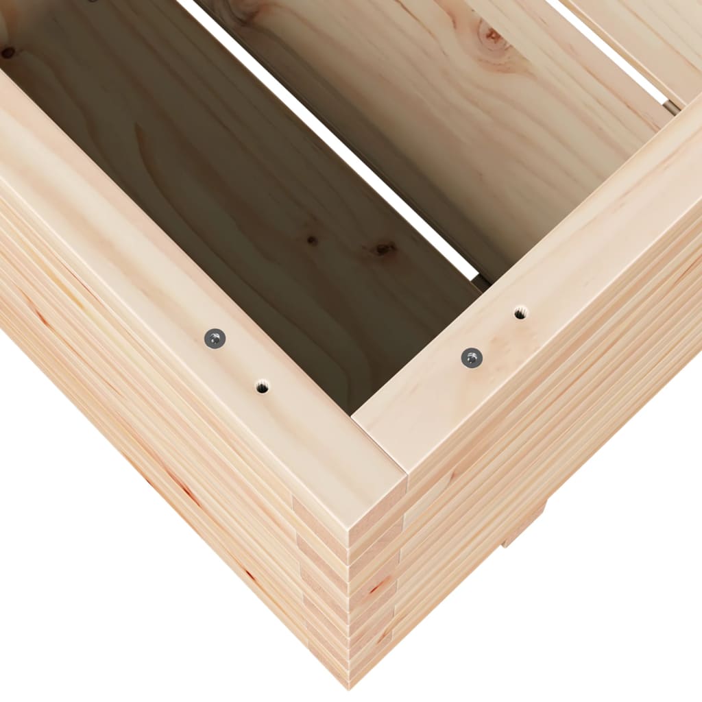 Garden flower box 90x60x49.5 cm solid pine