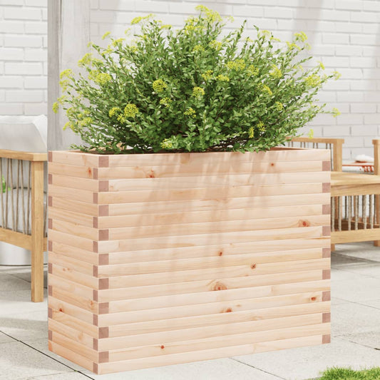 Garden flower box 90x40x68.5 cm solid pine