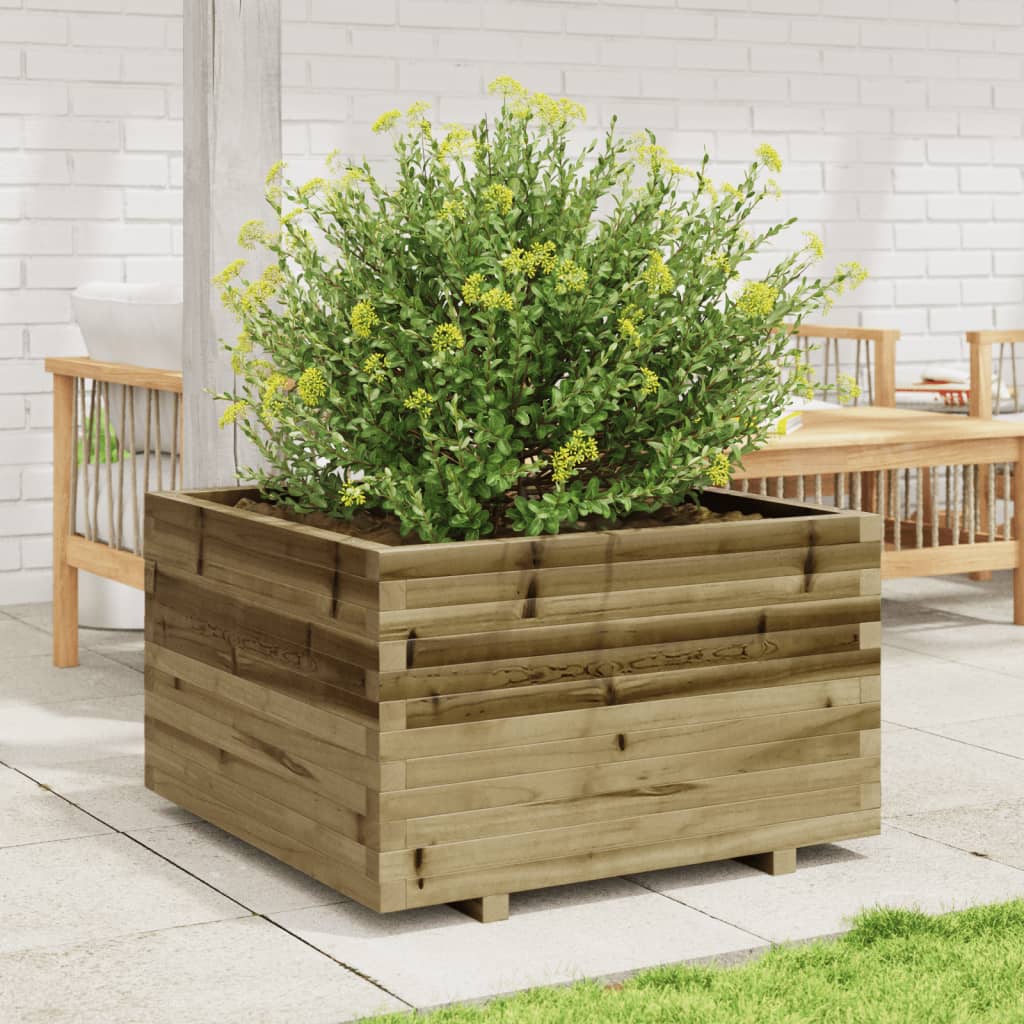 Garden flower box 80x80x49.5 cm impregnated pine