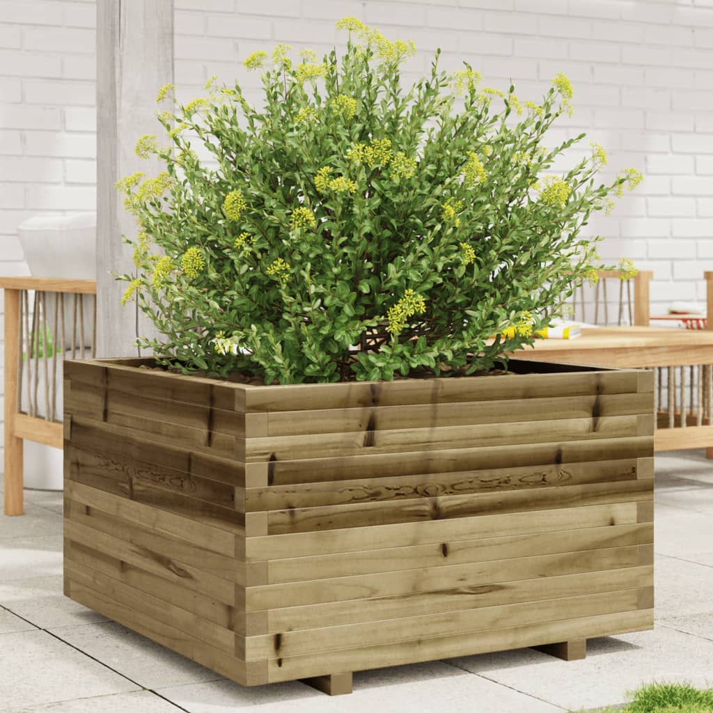 Garden flower box 80x80x49.5 cm impregnated pine