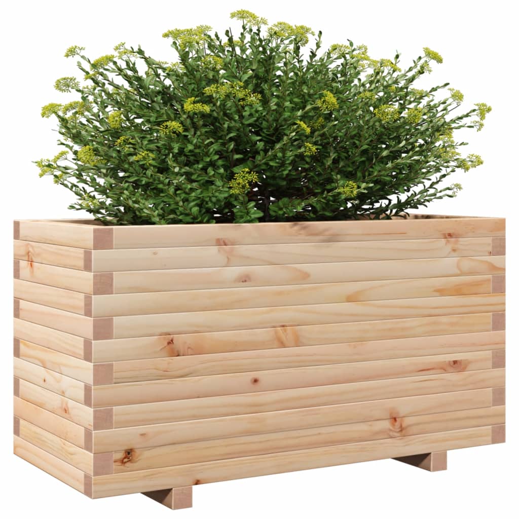 Garden flower box 90x40x49.5 cm solid pine