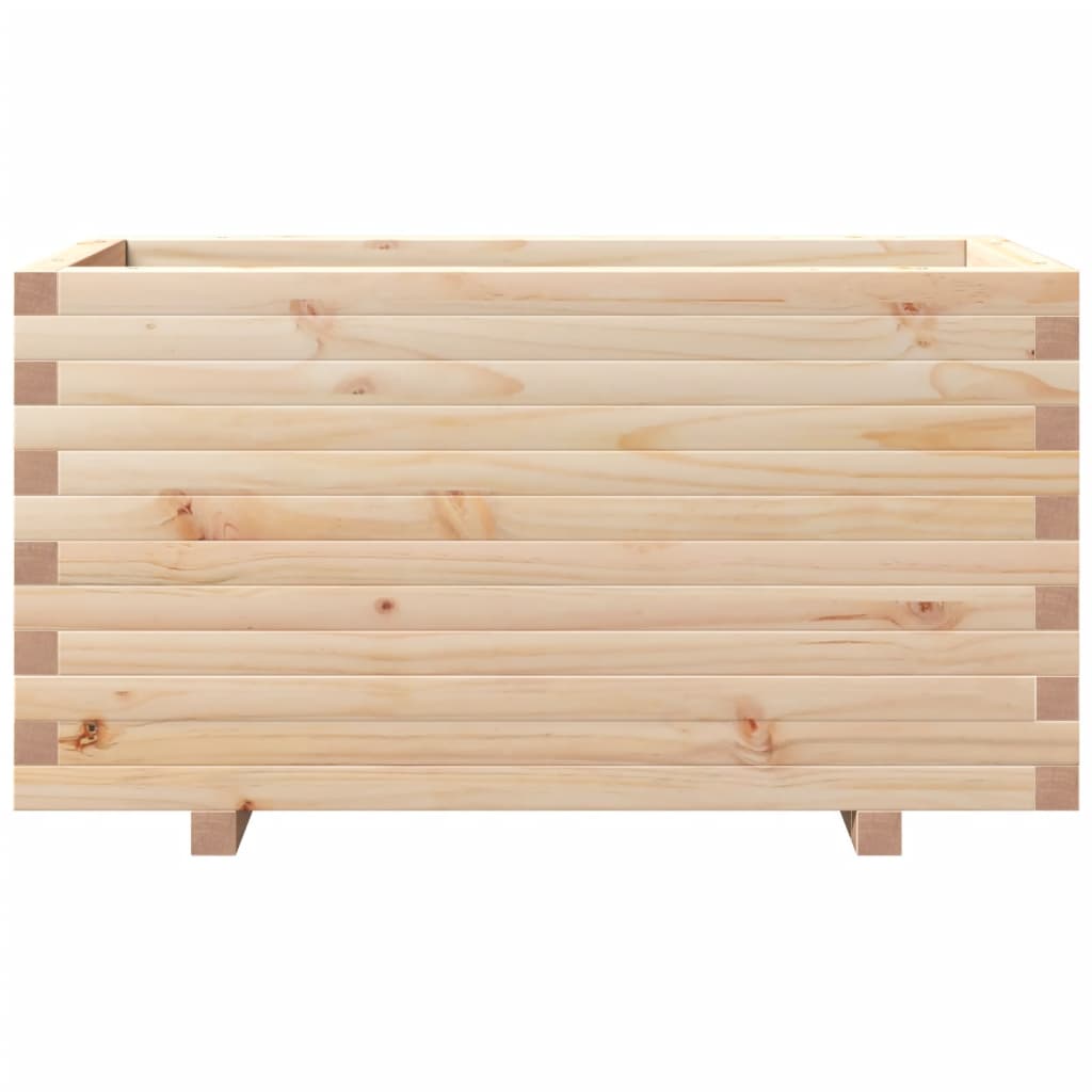 Garden flower box 90x40x49.5 cm solid pine