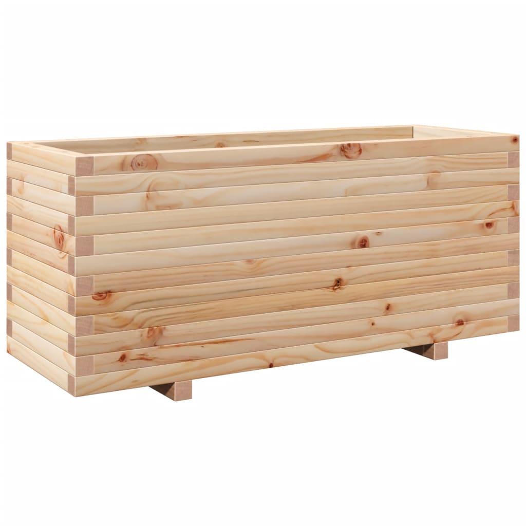 Garden flower box 110x40x49.5 cm solid pine