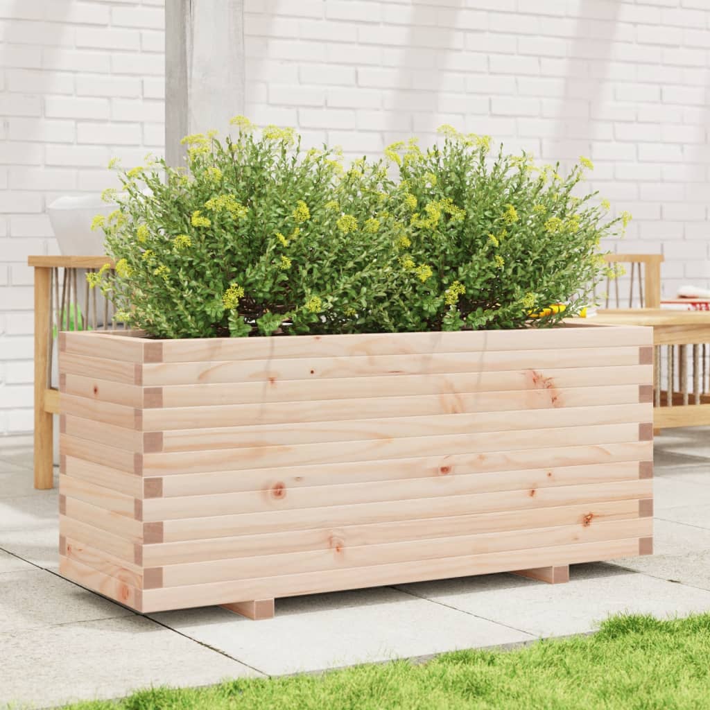 Garden flower box 110x40x49.5 cm solid pine