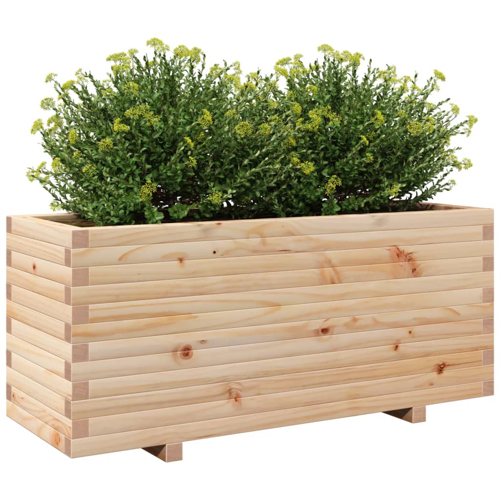 Garden flower box 110x40x49.5 cm solid pine