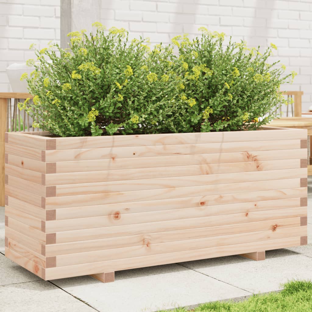 Garden flower box 110x40x49.5 cm solid pine