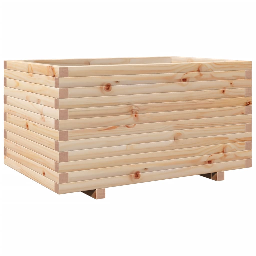 Garden flower box 90x60x49.5 cm solid pine